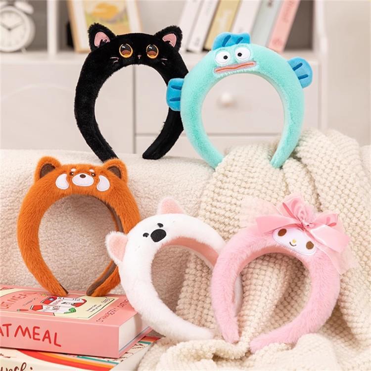 Cute Panda Raccoon Hangyodon My Melody Face Washing Hair Band